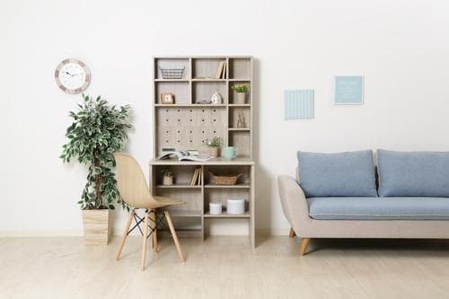 【新品・送料無料】大容量収納付きデスク　ＷＨＯ