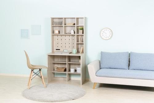 【新品・送料無料】大容量収納付きデスク　ＷＨＯ