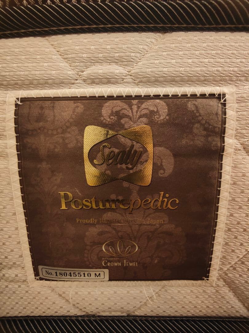 良品 シーリー Sealy クラウンジュエル セミダブル マットレス ホワイト