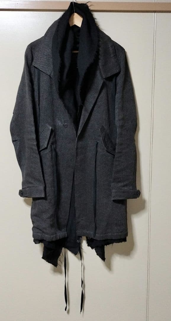 DIRAIN ブラック モッズコート リックオウエンスやJULIUSが好きな方