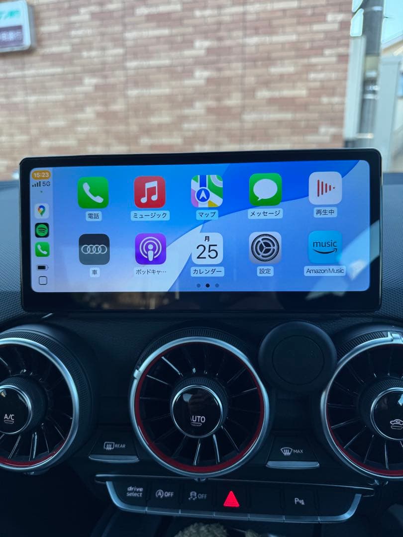 AUDI TT（8S）専用モニターステー　非売品（艶消し黒塗装済み） パネル　①