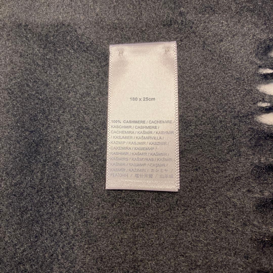 新品 ジョンストンズ カシミヤ100％ マフラー ブラック