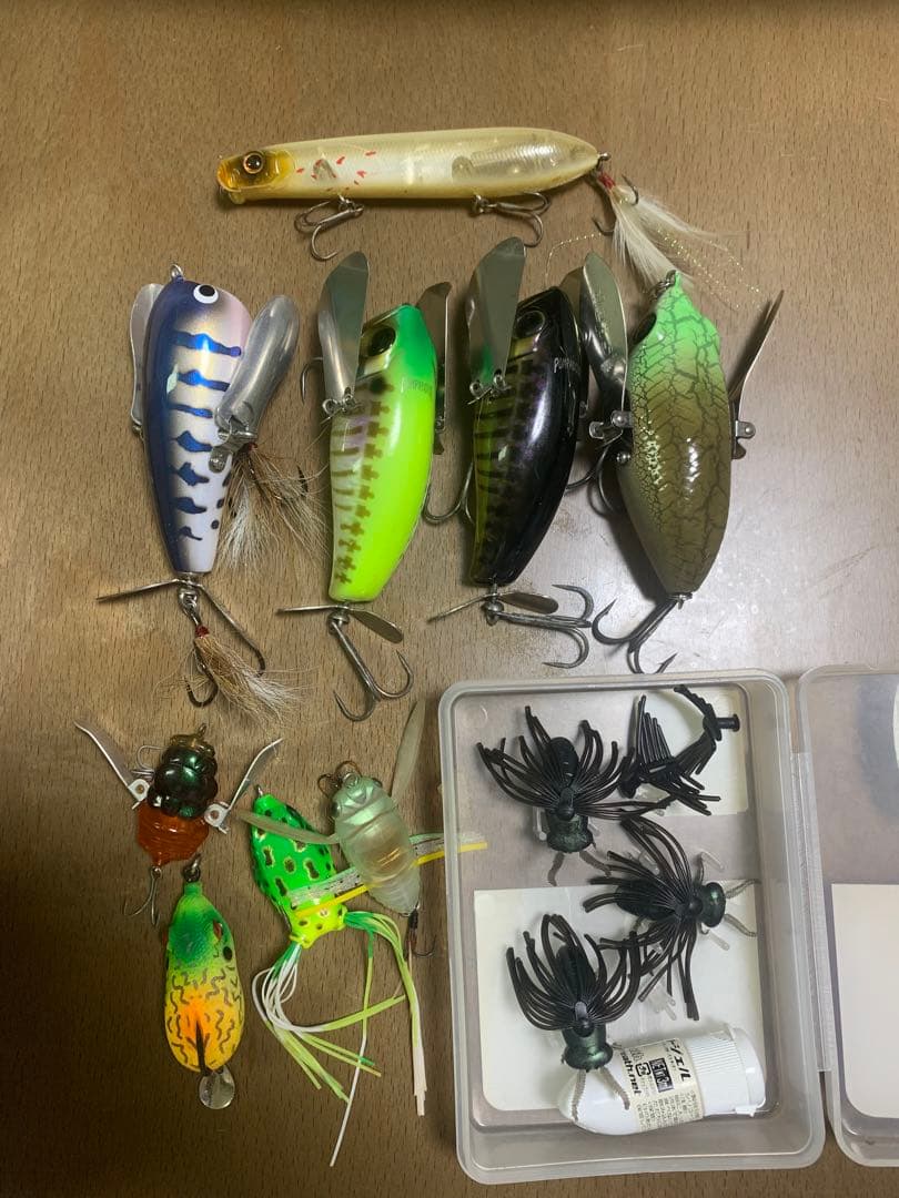 バス釣り引退セット　トップセット　ヤマトクローラー　ポンパドール　羽モノセット