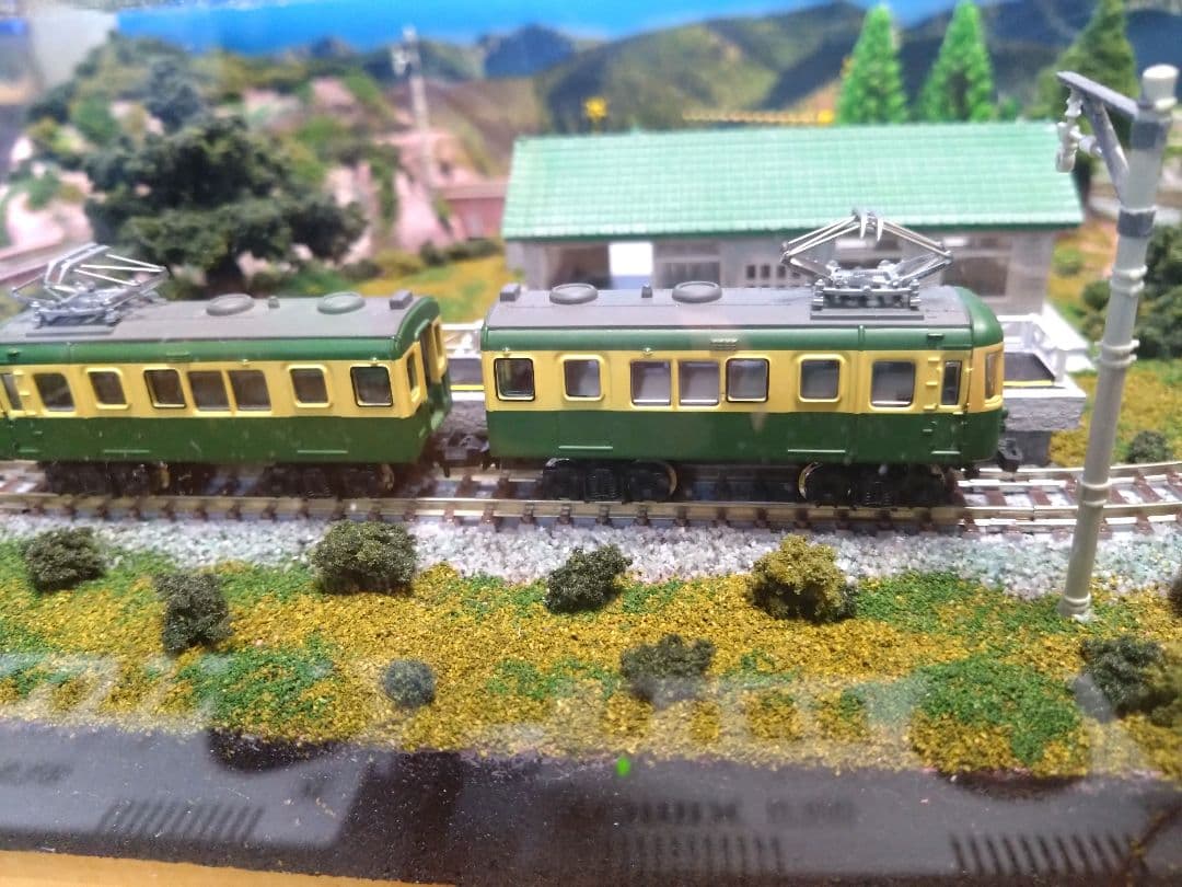 Nゲージ鉄道模型 ジオラマ 透明ケース付き　A3サイズ