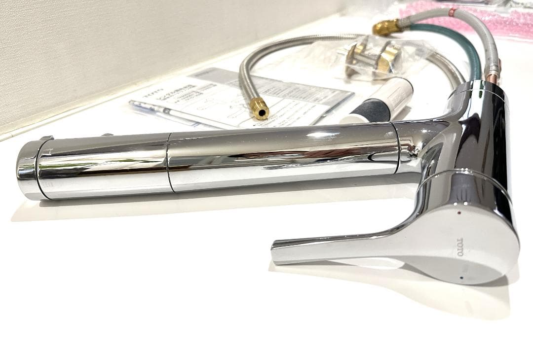 TOTO 台付シングル混合水栓 ビルトイン浄水器 TKS05308JA