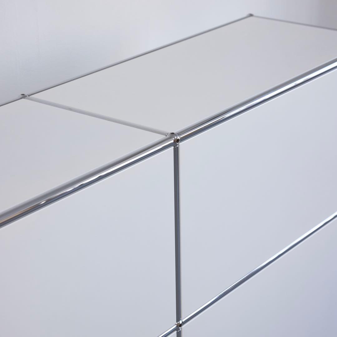 USMハラー　2列3段キャビネット/ピュアホワイト/送料込み