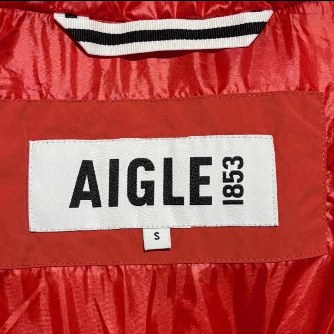 美品 最新 現行モデルエーグル 撥水 ショートパデッドフーデッドダウンジャケット