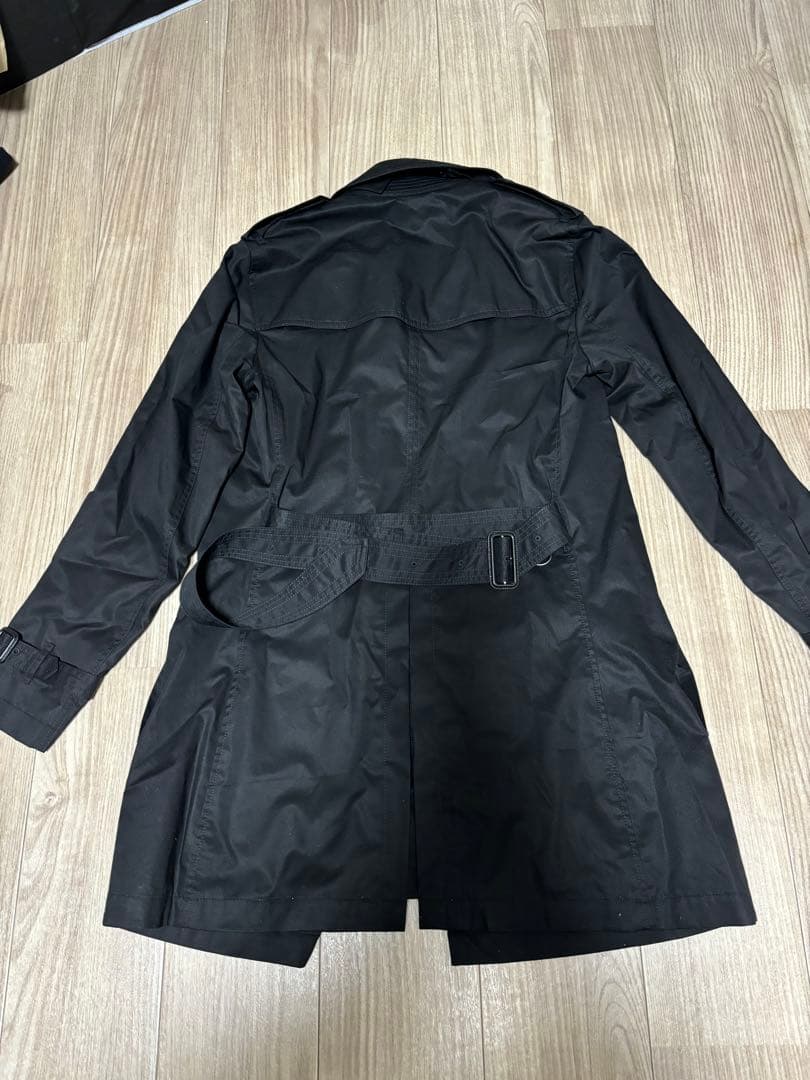 (予約済み)BURBERRY ブラック トレンチコート サイズ44