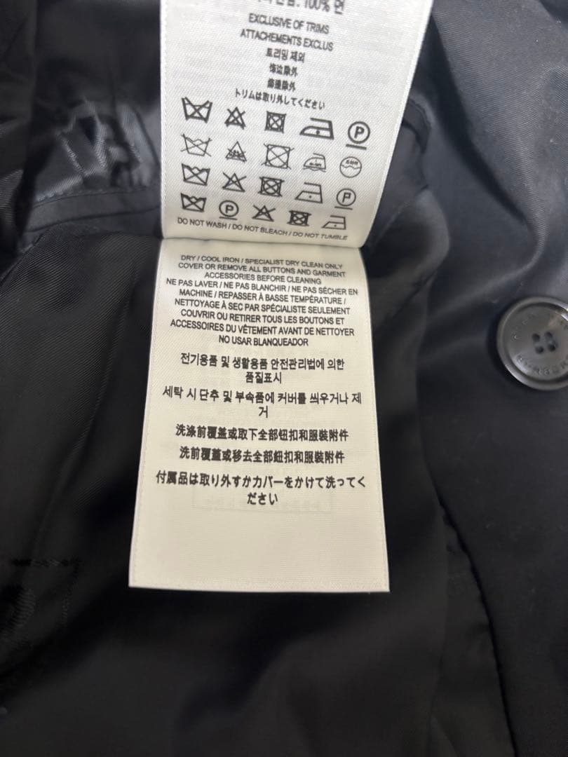 (予約済み)BURBERRY ブラック トレンチコート サイズ44
