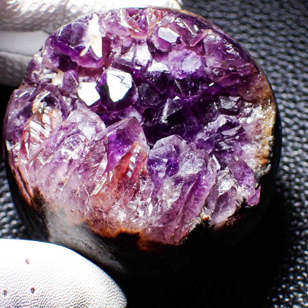天然石 紫水晶 笑口 1 アメジストドーム 原石 ジオード 結晶 パワーストーン