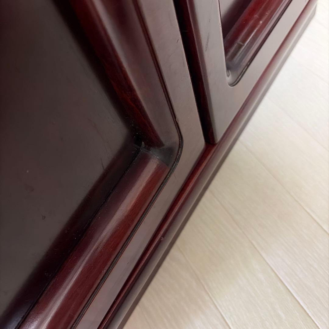 オールドカリモク家具　観音開き木製キャビネット