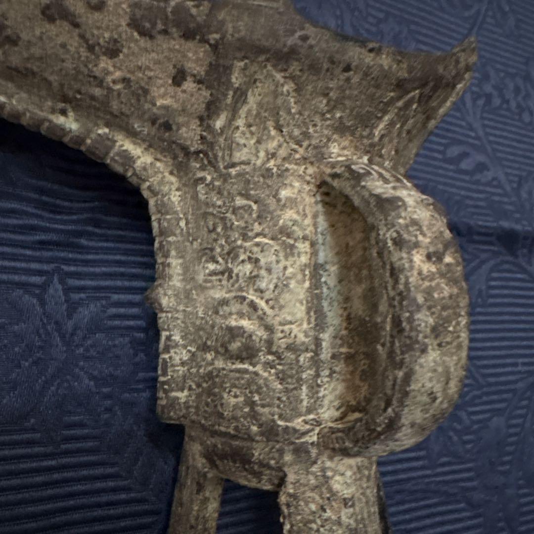 古代中国「爵」青銅器　骨董品