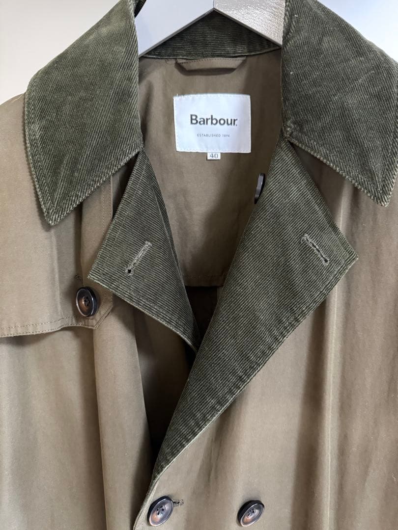 Barbour バブアー WHITLEY トレンチコート ピーチドコットン 40