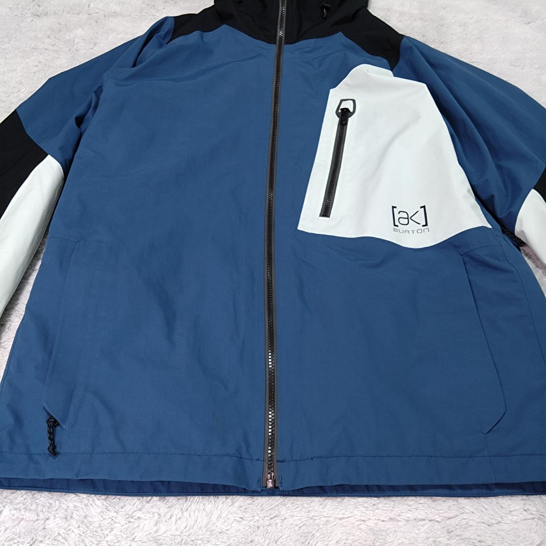 BURTON　ak　スノーウェア　ゴアテックス　スノーボード　スキー　M　青白黒