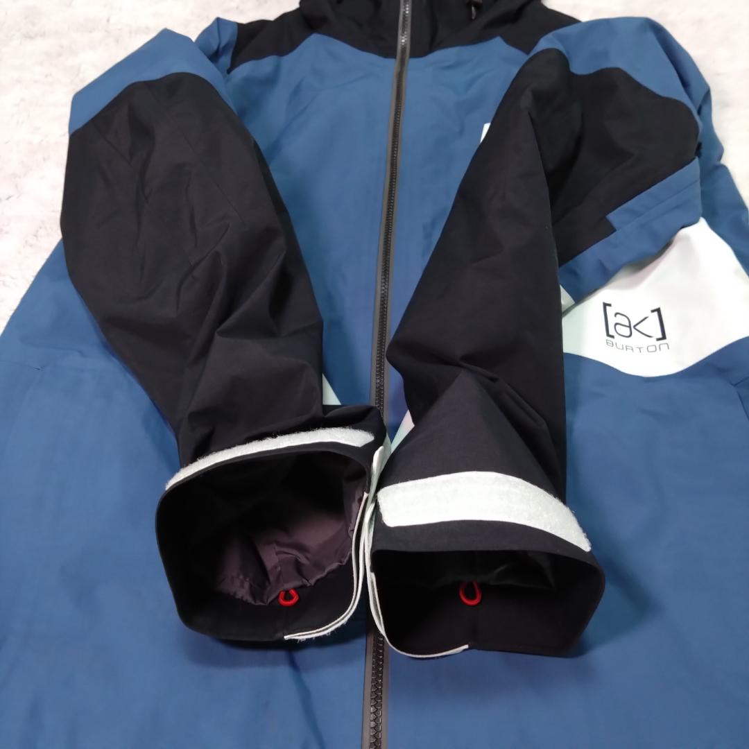 BURTON　ak　スノーウェア　ゴアテックス　スノーボード　スキー　M　青白黒