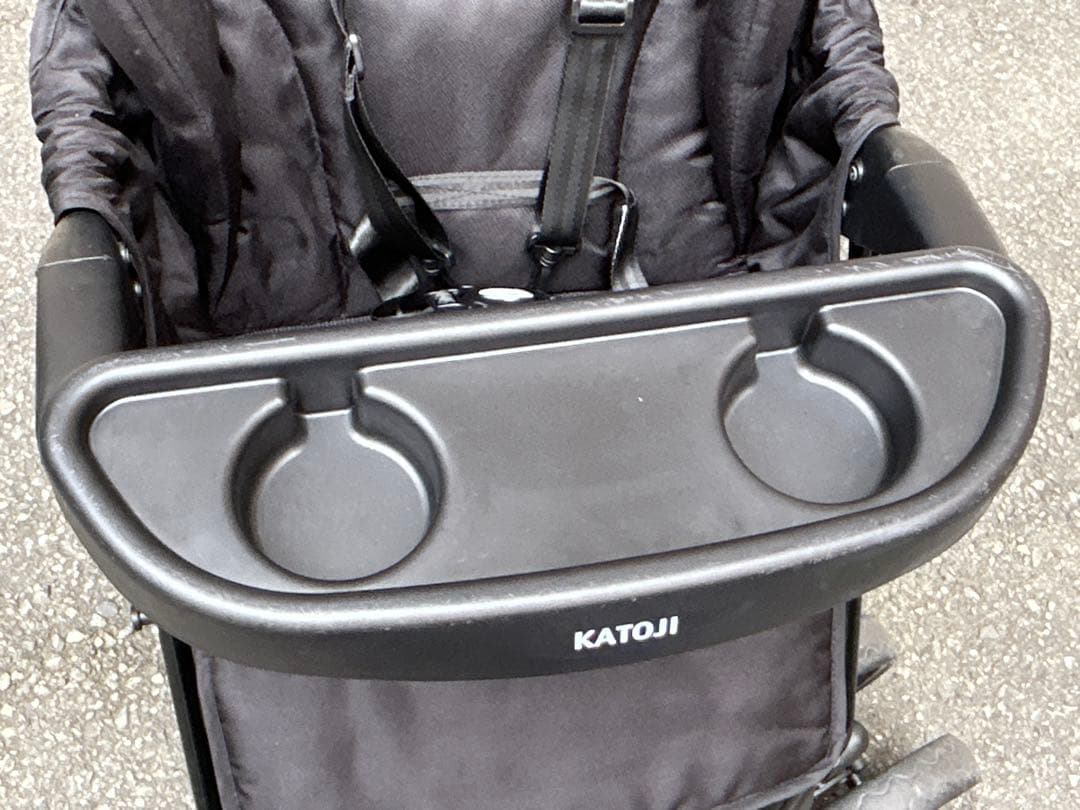 カトージ 二人乗りベビーカー 二人でゴー（ブラック）