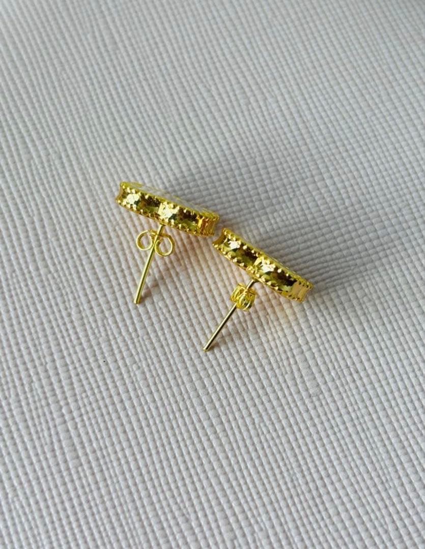 18金 K18ゴールド レディース 新品 10mm クローバーピアス