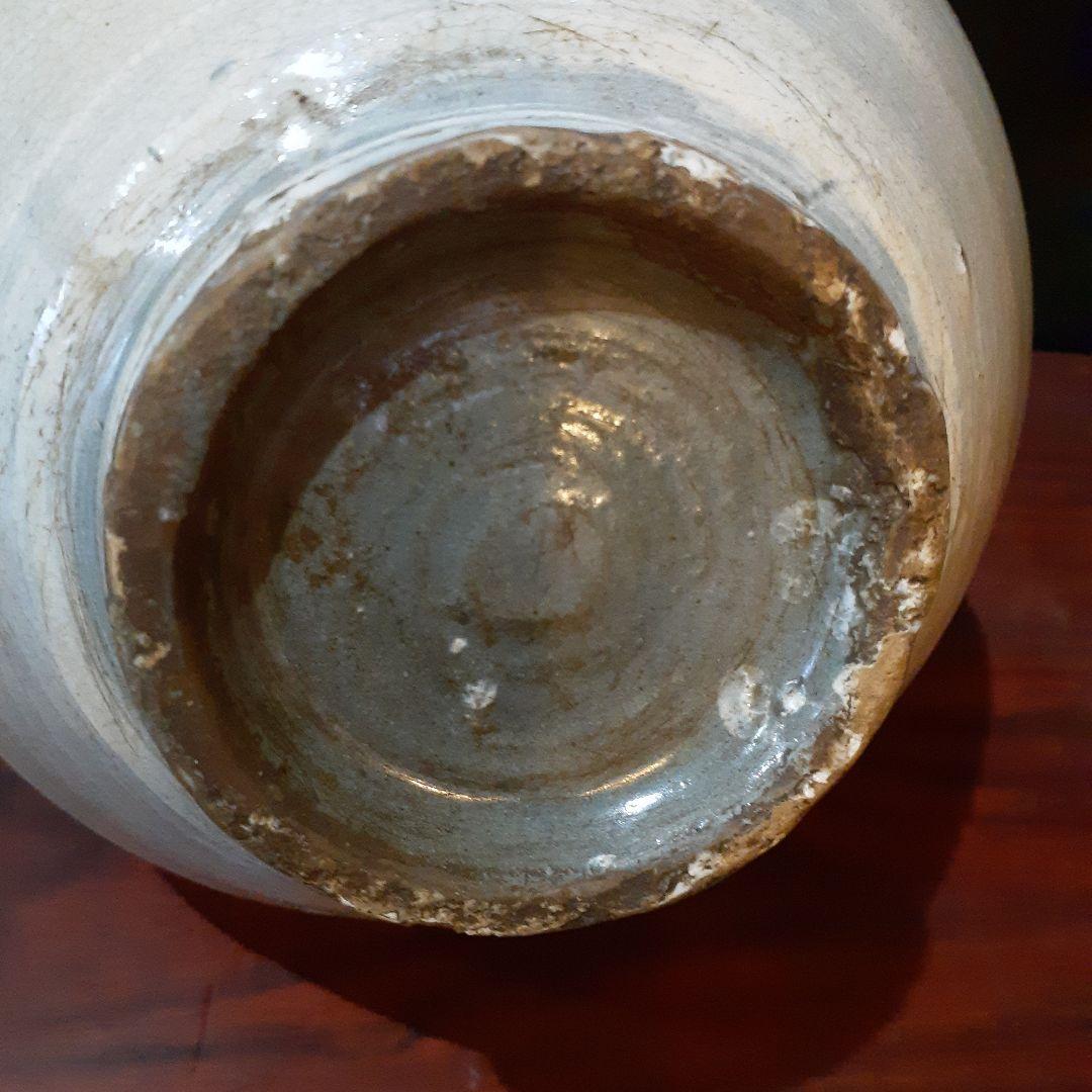 鶏龍山刷毛目鉄絵徳利