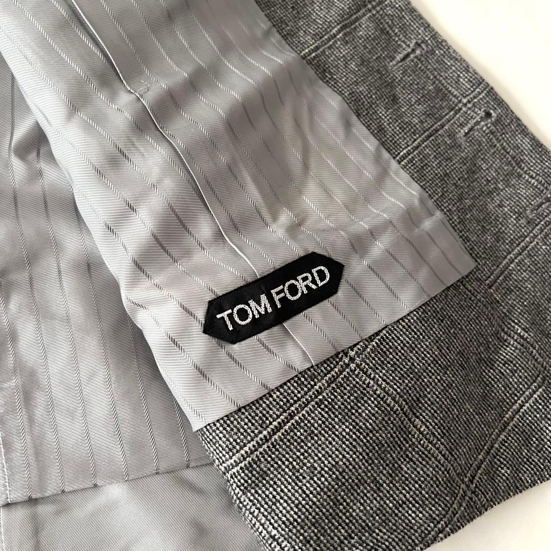 美品 トムフォード 大きいサイズ ベスト スーツジレ チェック 52 XXL相当