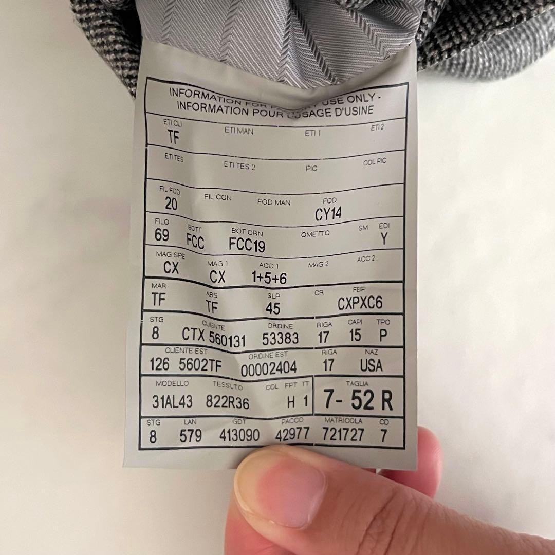 美品 トムフォード 大きいサイズ ベスト スーツジレ チェック 52 XXL相当