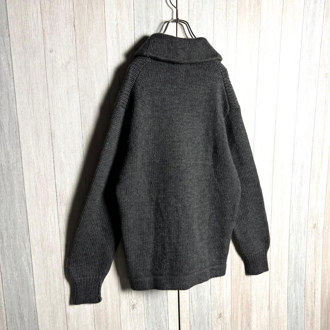 3511【人気・美品】 ラルフローレン 刺繍ロゴ ショールカラー カーディガン