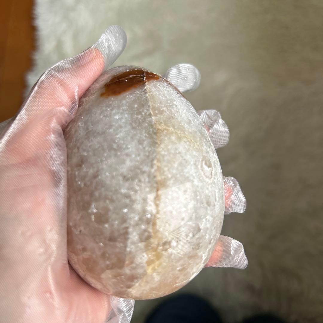 珍しい❣️ウルグアイ產アメジストクラスター原石（卵型)