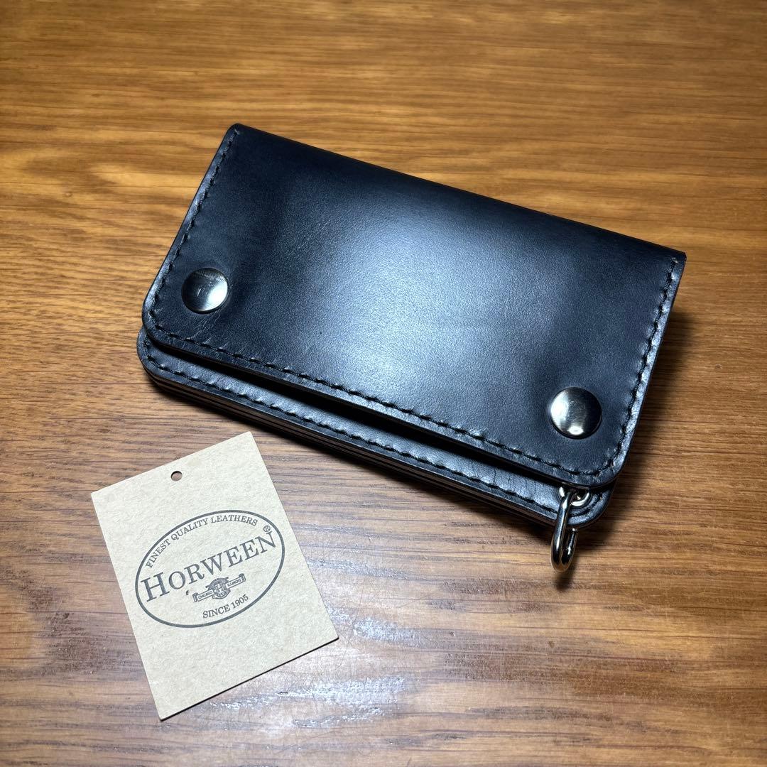 KYOYA7012 3層ミドルウォレット フリーポケット付き　ブラック