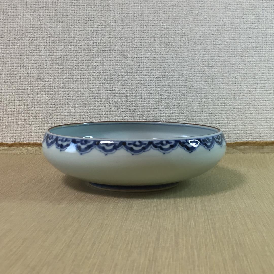 和食器　岩永浩さんの松竹梅丸紋中鉢