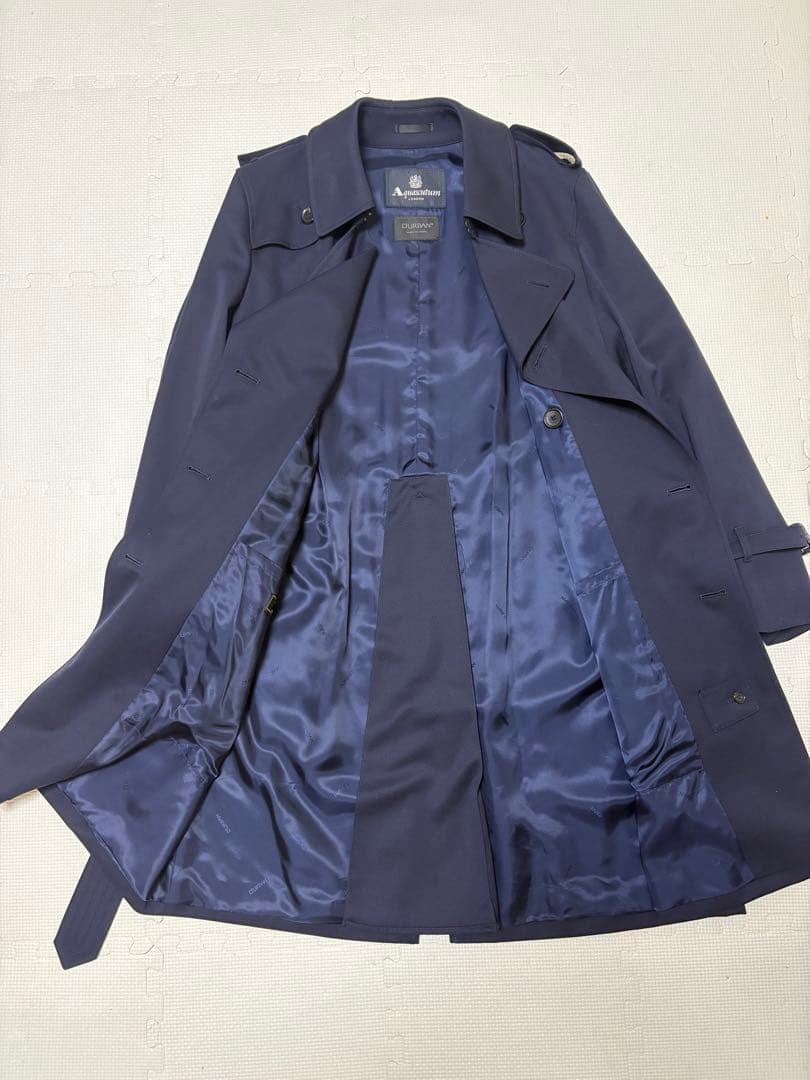 Aquascutum D'URBAN トレンチコート　美品　ネイビー