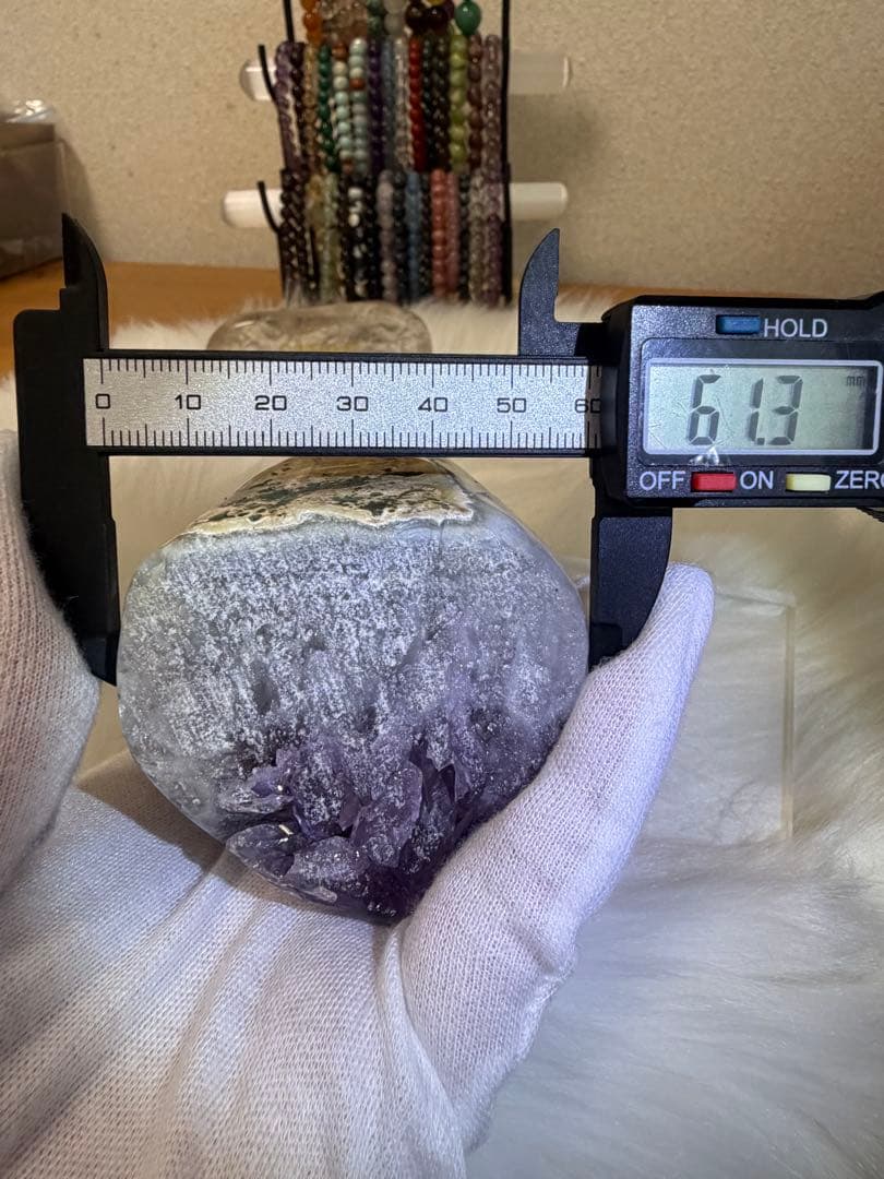 アメジストドーム オールカット 虹入り 超美品！ 286