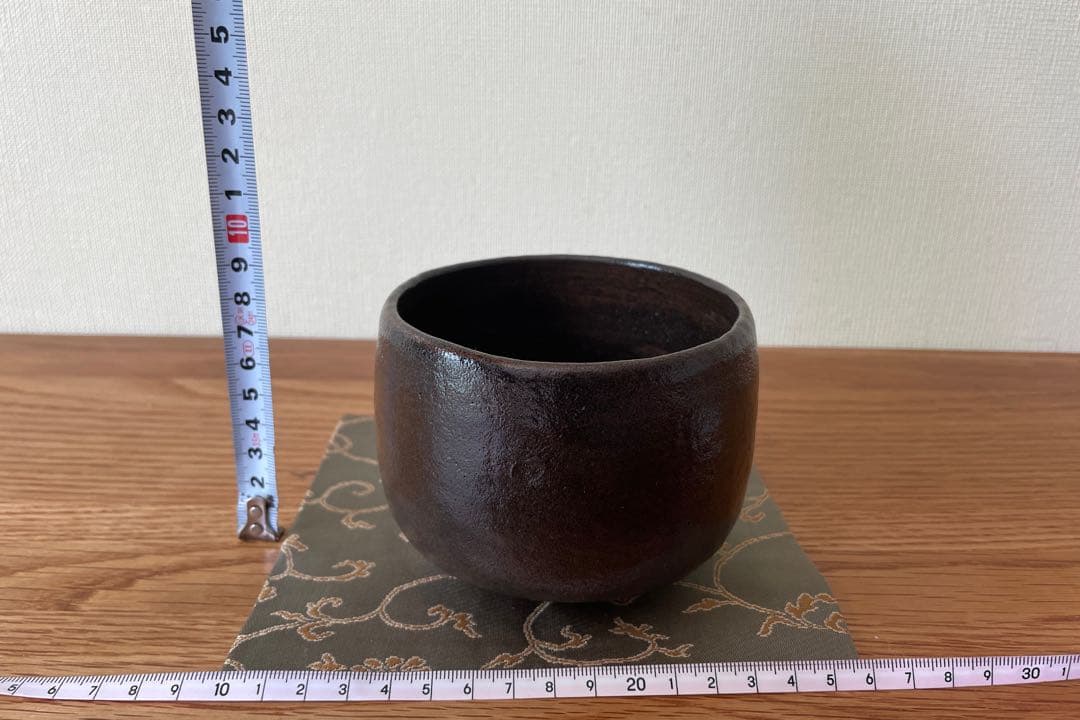 黒楽茶碗 大黒写（佐々木 昭楽作）共箱 【茶道用抹茶碗】