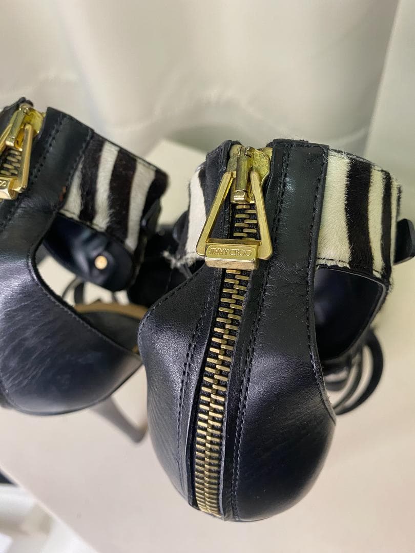 JIMMY CHOO ゼブラ ハイヒール パンプス レディース