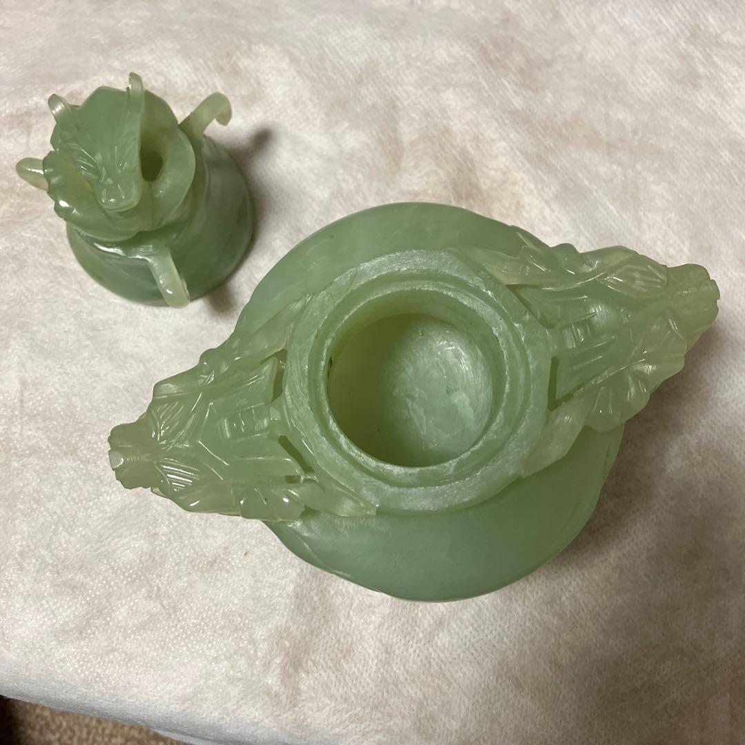 翡翠の香炉・中国翡翠工芸品専門店での購入品