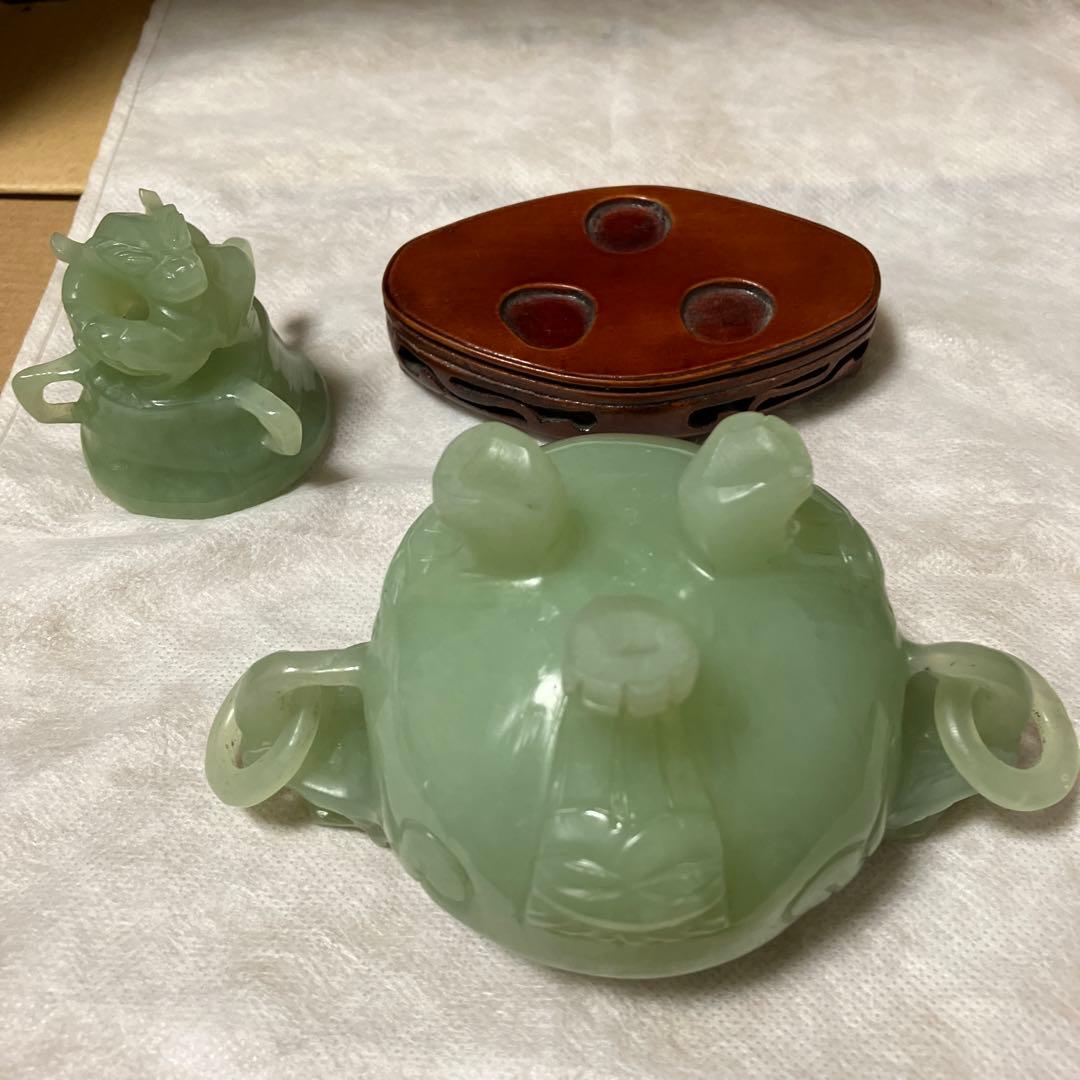 翡翠の香炉・中国翡翠工芸品専門店での購入品