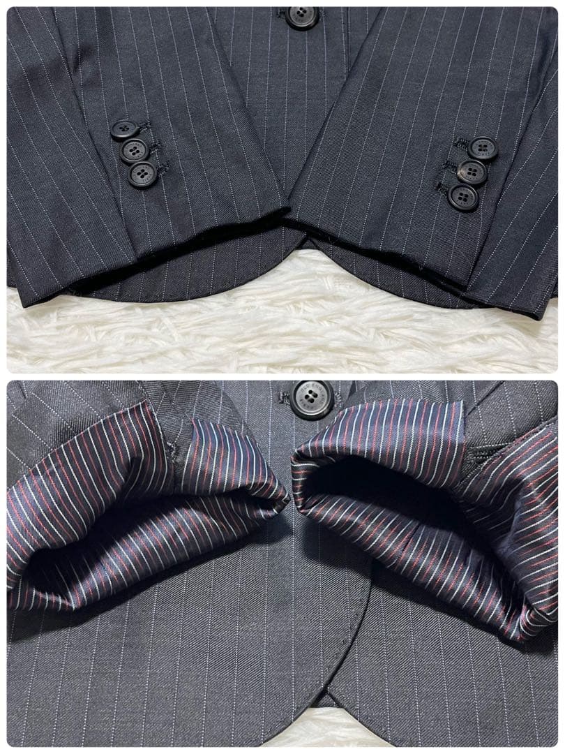 美品✨オールドイングランド ロロピアーナ スーツ ストライプ 3点セット