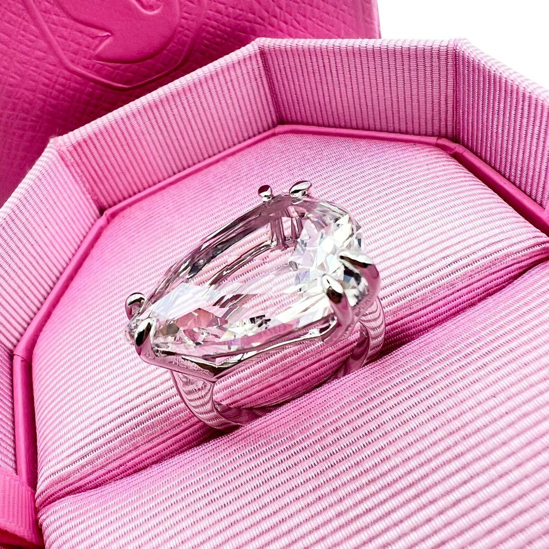 超美品✨スワロフスキー　クリスタル　ラージストーン　リング　指輪