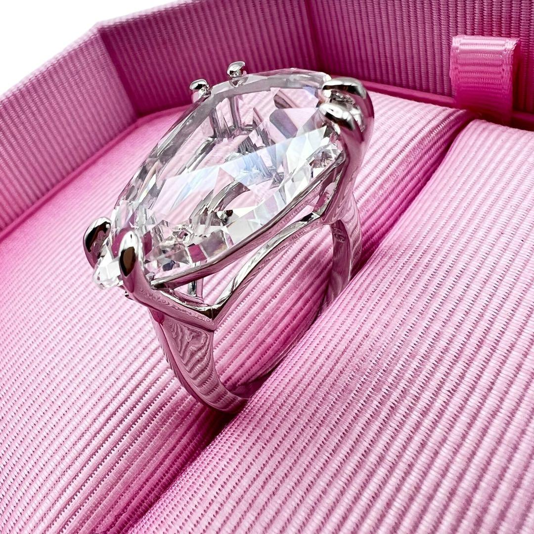 超美品✨スワロフスキー　クリスタル　ラージストーン　リング　指輪