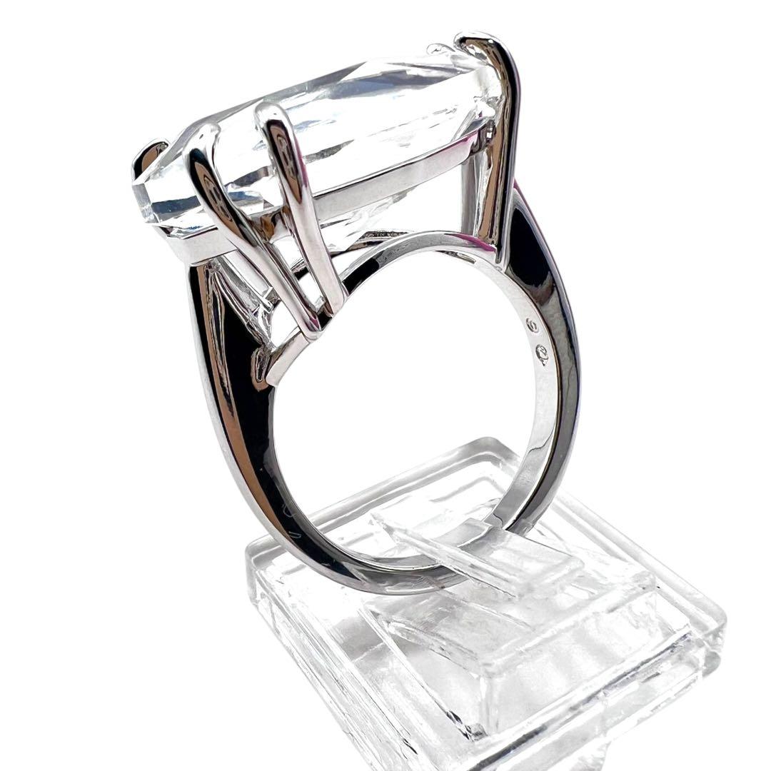 超美品✨スワロフスキー　クリスタル　ラージストーン　リング　指輪