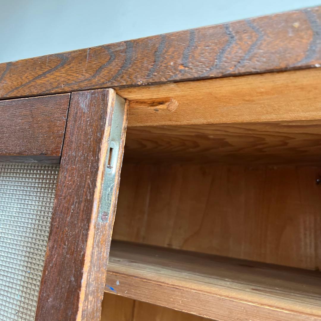 アンティーク ガラス 戸棚 チェスト キャビネット 飾り棚 昭和レトロ z459