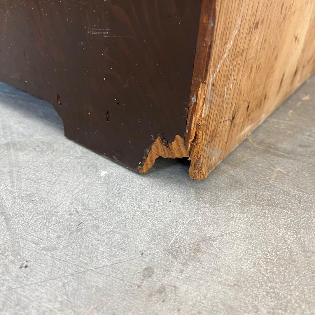 アンティーク ガラス 戸棚 チェスト キャビネット 飾り棚 昭和レトロ z459