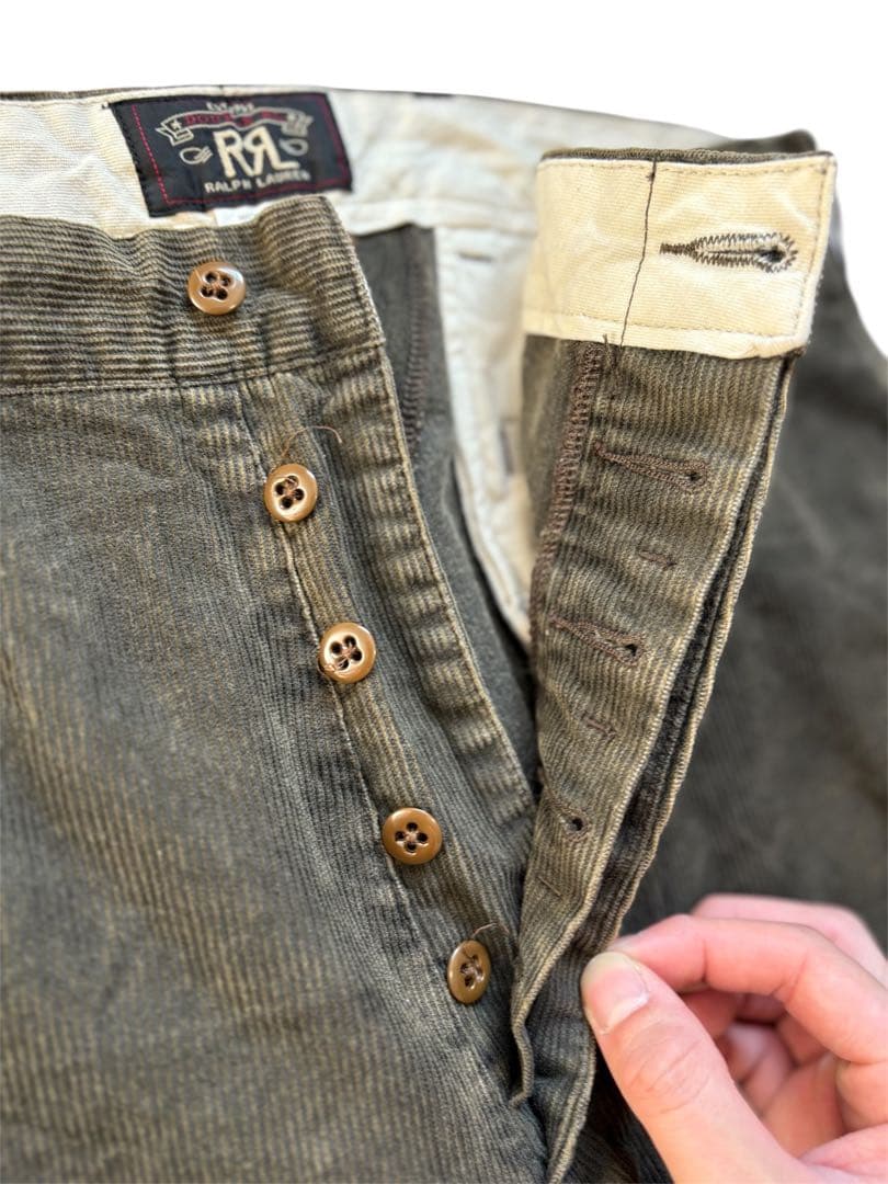 RRL Ralph Lauren パンツ 34/34 オリーブグリーン