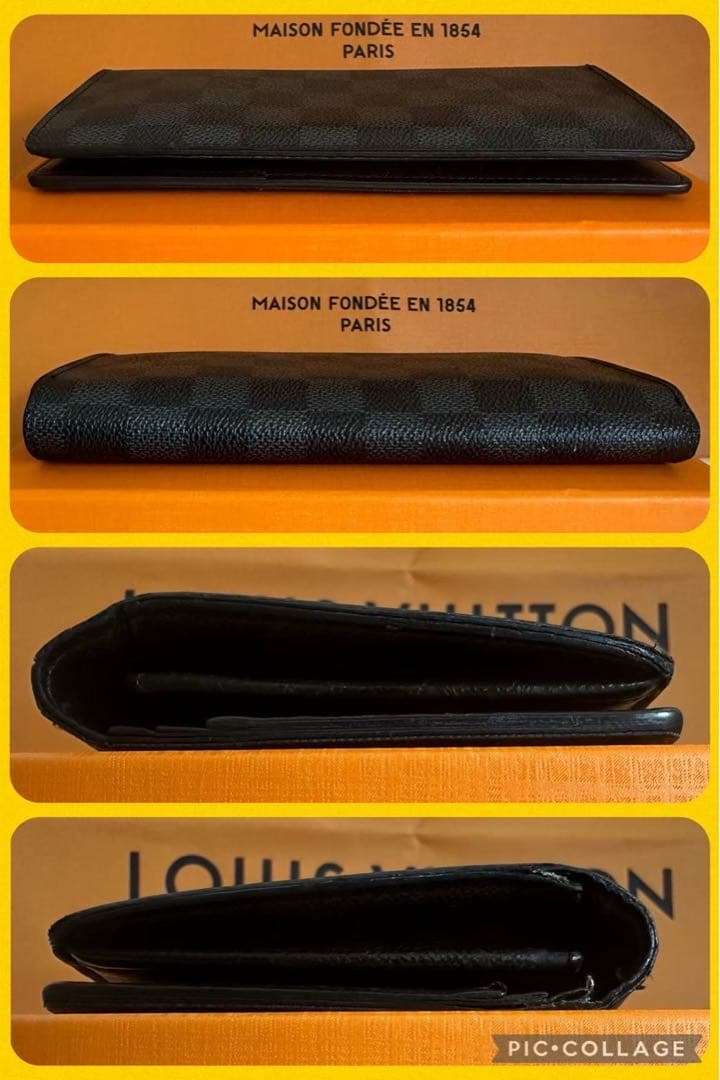 【超極上美品】ルイヴィトン ダミエ グラフィット ポルトフォイユ ブラザ 長財布