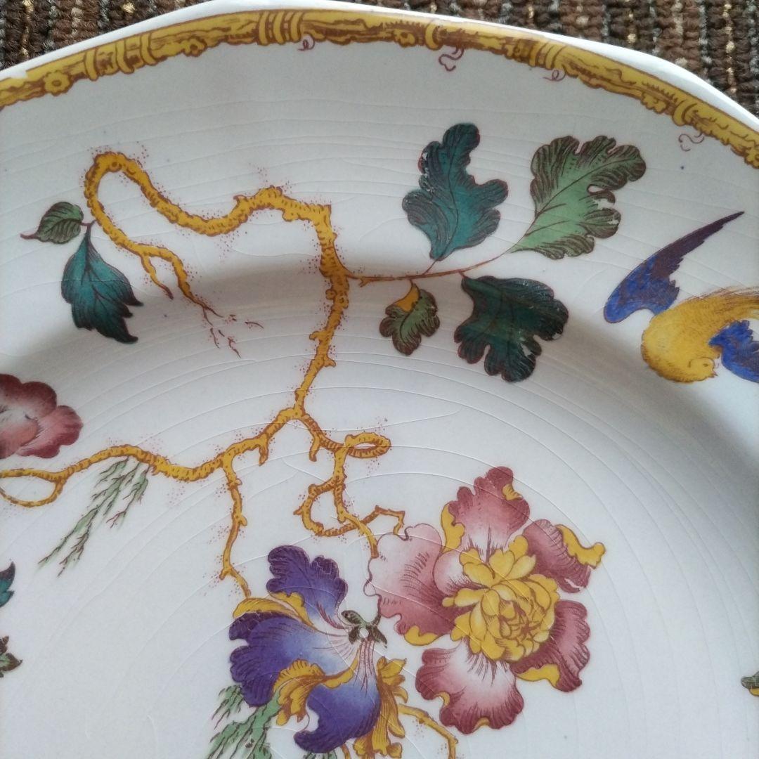 【美品】ウェッジウッド　デボンローズ／デヴォンローズ　ディナー皿　２枚　貫入あり