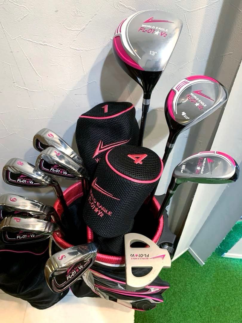 美品　ワールドイーグル　レディースゴルフクラブ 本格フルセット　プロ推進　優しい