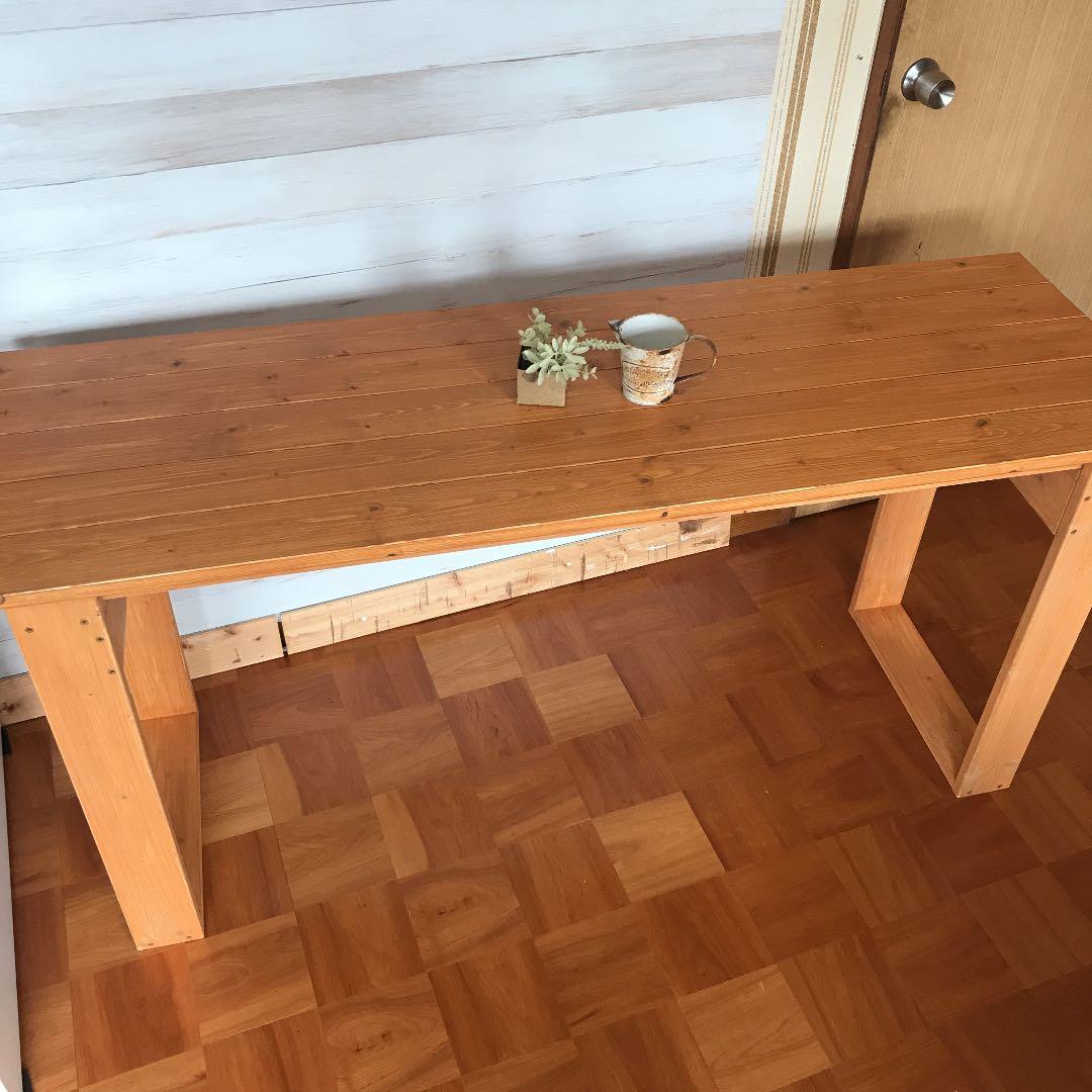 机 テーブル 作業台 幅140cm パイン材