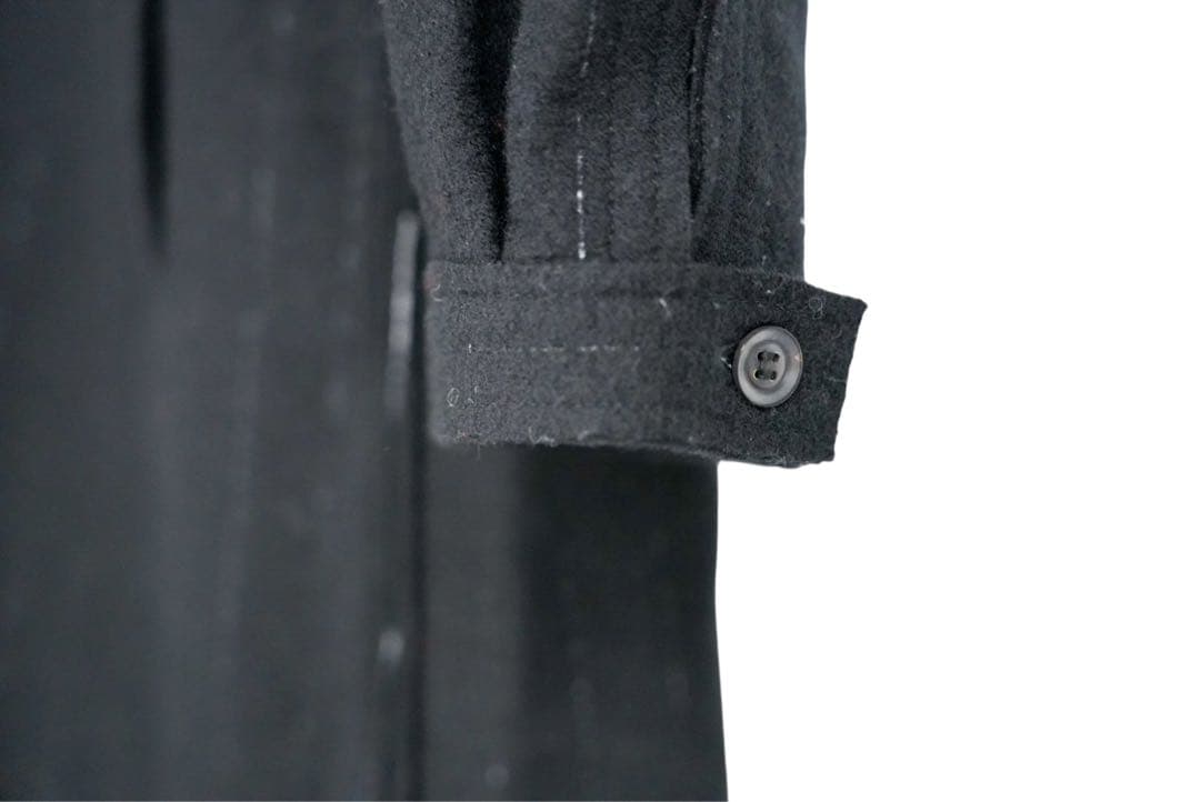 yohji yamamoto ハイカラーロングCD（BLACK）