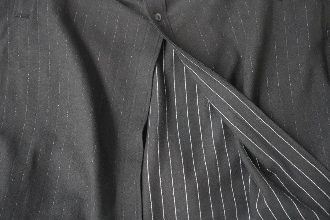 yohji yamamoto ハイカラーロングCD（BLACK）