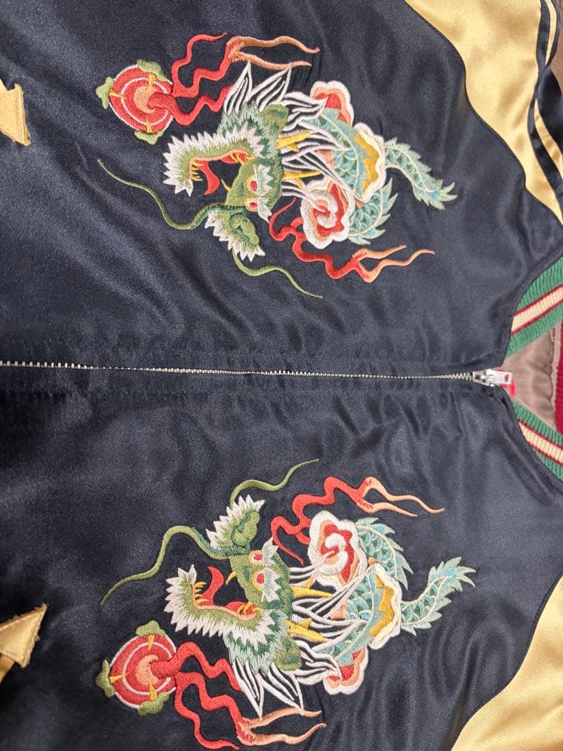 Mサイズ テーラー東洋 スカジャン 龍 和柄 リバーシブル M18426