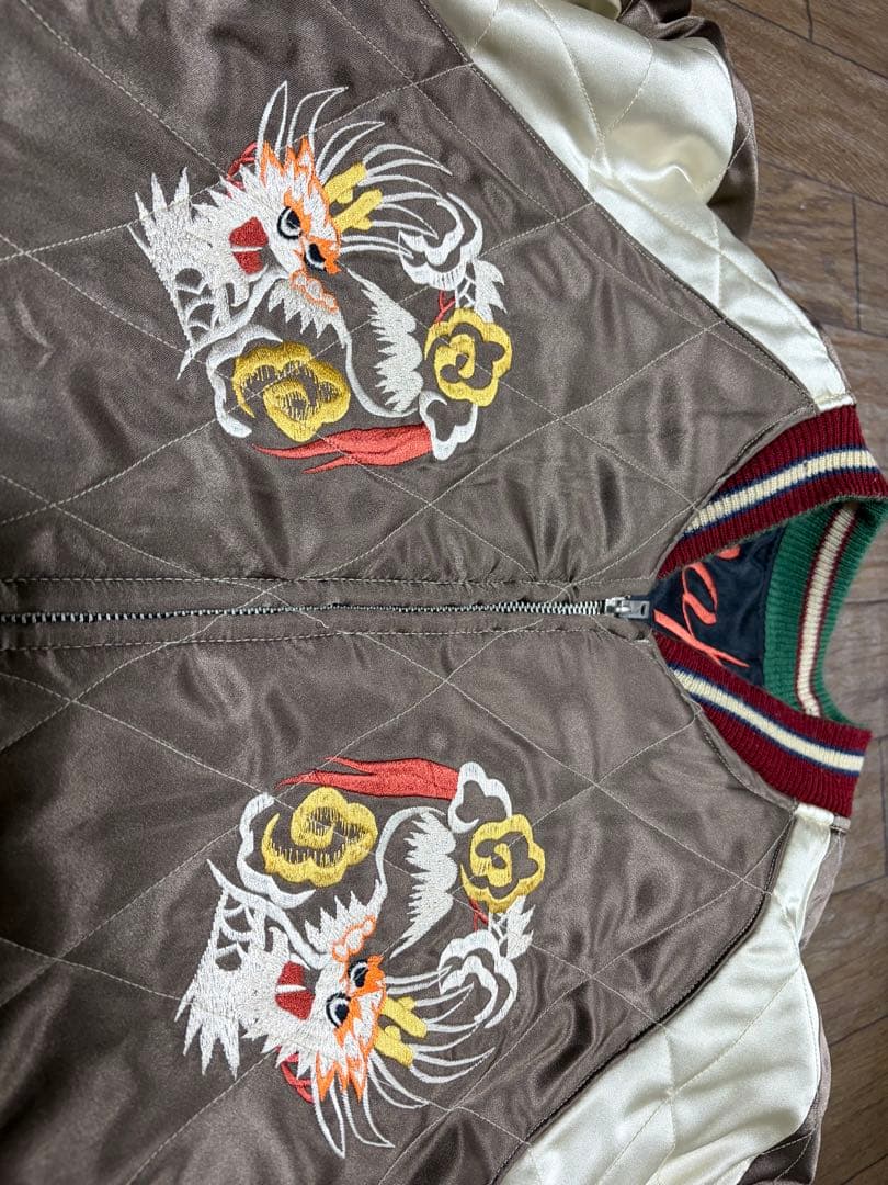 Mサイズ テーラー東洋 スカジャン 龍 和柄 リバーシブル M18426