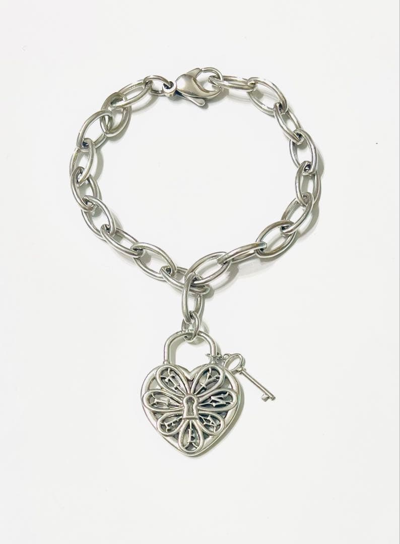 ティファニー　フィリグリー　ハート　キー　ブレスレット